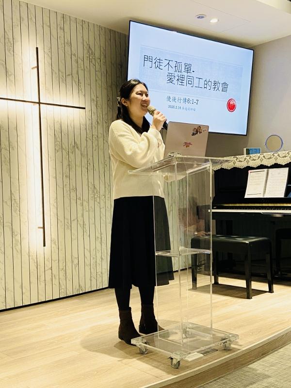 2025.3.16感謝新竹北門聖教會吳逸婷師母到大西教會證道及同工們同來協助事工願神記念