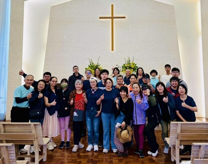 2025.4.27大西教會日月潭一日遊到日月潭的耶穌堂參觀並合照留念